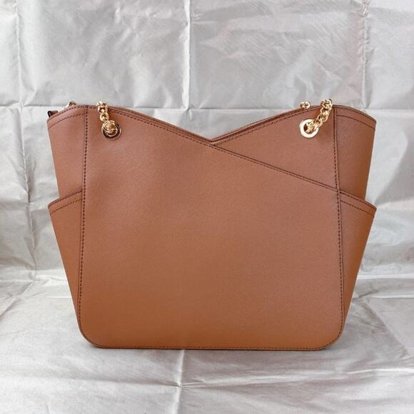 Michael Kors 35F1GTVT3L Jet Set Travel Large Chain Shoulder Tote Bag Leather - Picture 7 of 9